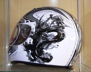 Streetfighter Dragon White Motorradhelm Helm NEU XL