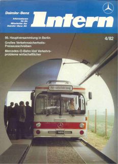 MERCEDES INTERN 04/82~Daimler auf der Transport 82~RAR~