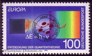 1733I Europa/CEPT 100 Pf Quantentheorie Max Planck, Type I, O
