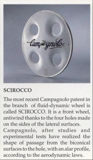 RARE Campagnolo Scirocco 650c front wheel disc del tongo colnago VGC