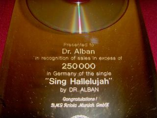 Dr Alban Sing Hallelujah goldene Schallplatte Award TOP