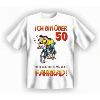 Zum 50. Geburtstag lustiges Sprüche Tshirt   Ich bin über 50 Bitte
