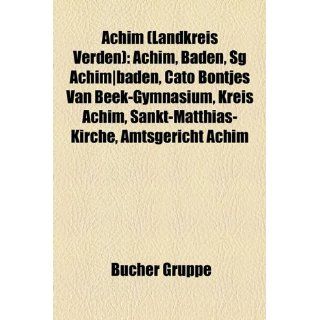 Achim (Landkreis Verden) Achim, Baden, Sg Achim Baden, Cato Bontjes