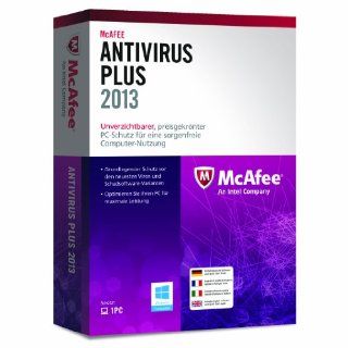 McAfee AntiVirus Plus 2013   1 User Software