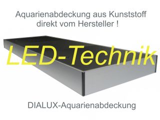 Aquarium Abdeckung DIALUX aus Kunststoff 100x40cm / mit LED
