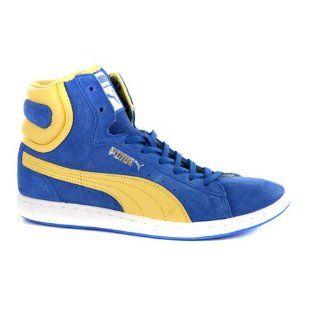Puma First Round Super Blau High Top Damen Sneaker Schuhe