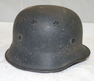 112/ Militär Helm Stahlhelm Feuerwehrhelm ? um 1930