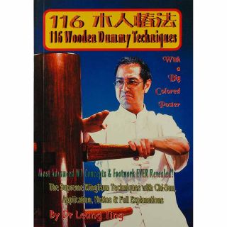 116 Wooden Dummy Techniques (englisch), WT Buch, Leung Ting, NEU