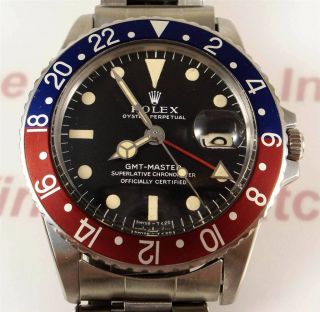 Rolex GMT Master 1675 Box & Papers 1968 PERFECT