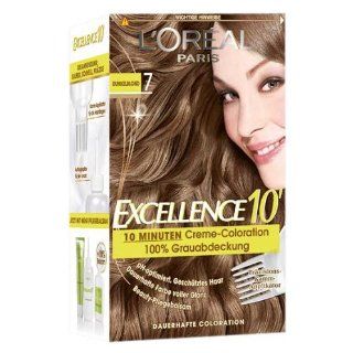 Oréal Paris Excellence 10 Creme Coloration, dunkelblond 