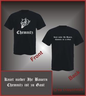 Städte Shirt Chemnitz Kniet nieder Ihr Bauern S XXL