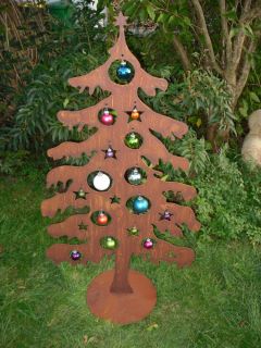 Tanne aus Metall, Weihnachtsbaum, Edelrost, Rost,120 cm