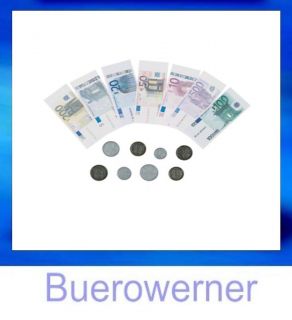 Euro Spielgeld Kaufladen Geld Münzen + Scheine 116 Teile