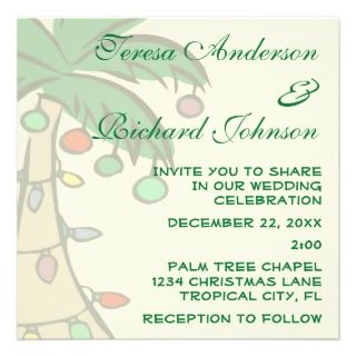 Palm Tree Wedding Invitation by Invitation_Invite