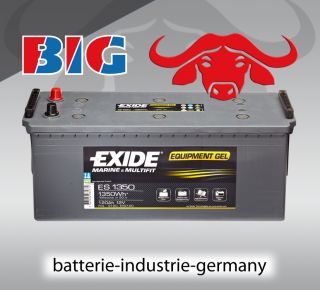 GEL Batterie Exide 12V 120Ah ES1350 G120 Boot Wohnmobil ers. 100 110