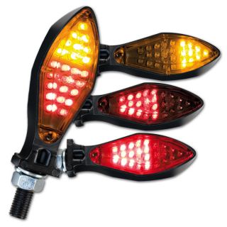 Paar Motorrad Blinker LED Rücklicht Standlicht 3 in 1 Micro Space