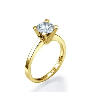 22 Carat D/SI2 Diamantring Brillant 14kt 585 Weißgold Solitar Ring