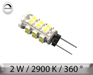 LED Leuchtmittel, G4, G 4, dimmbar, 2 W, 2900 K, 360°, 120 LM, 10393