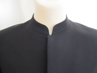 Kenzo Anzug Schwarz 50 / 52 mit Stehkragen Wie neu