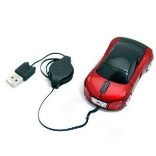 Rennwagen Maus Computermaus im Rennwagen Design Rot USB 