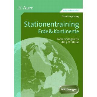 Stationentraining Erde & Kontinente Kopiervorlagen für die 5./6