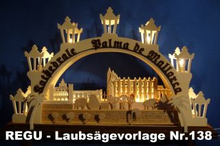 REGU   Laubsägevorlagen   N.138 inklusive Bauplan Kathedrale Palma