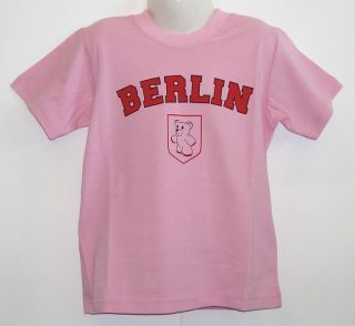Kinder T shirt * Berlin Rosa 86 bis 128