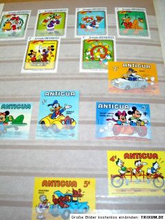 135 Briefmarken Walt Disney Motiven Cartoon stamps Lot