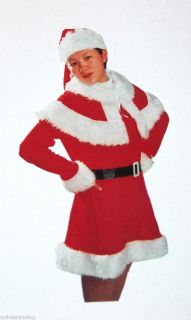 Sexy Samt Nikolaus Weihnachtsmann Kostüm Nikolauskostüm Nikolausfrau