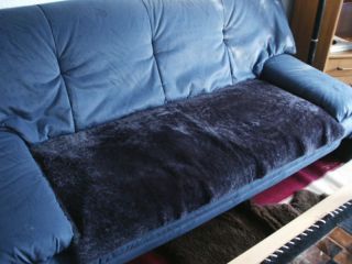 Lammfell Schaffell Überwurf Auflage Sessel Couch Sofa