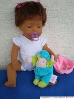 Zapf Baby Born Puppe 43 cm braune Haare Lateinamerika + viel