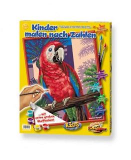 Jakob der Papagei   Schipper Malen nach Zahlen 40 x 50