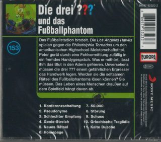Fragezeichen und das Fuballphantom, Folge 153, CD Hörspiel   Neu