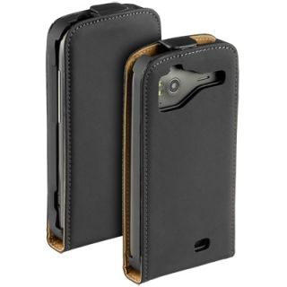 Leder Flip Style Case black Tasche f HTC Sensation XE with Beats Audio