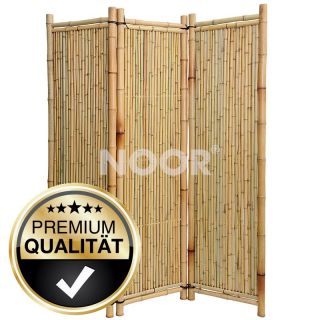 NOOR® Bambus Paravent Deluxe Sichtschutz Bambuszaun