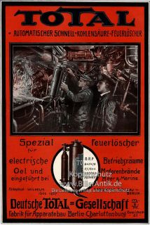 Total Gesellschaft Schnell Feuerlöscher Plakat Braunbeck Motor A1 167