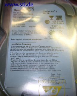 Standard 160 GB HD SATA Festplatte für DVR Rekorder inkl. Einbau