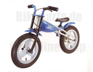 Kinderlaufrad MX Motorrad Kinder Laufrad Blau ALU 12