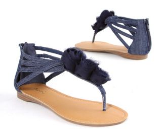 Leatherette Flat Sandals Womens Shoes 2012 Fashion Ankle Strap Zipper