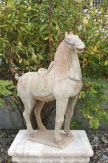 Tang Dynastie Pferd, Pferde Skulptur, Statue Terrakotta, Tibet, China