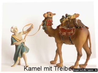 Krippenfiguren Kamel mit Treiber f 12 cm Krippe K131 13