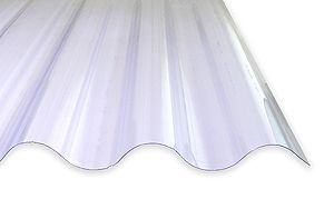 PVC Lichtplatten 177/51, 5er Welle, Dachplatten,glasklar, 1,4 mm