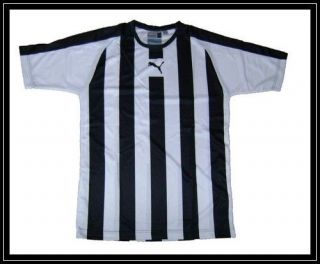 Puma Trikot schwarz/weiß gestreift Shirt Gr. S/176 Neu