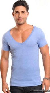 Wasabi Deep V Neck T Shirt Xtrem V Ausschnitt Trendy WSB Wear GRM XXL