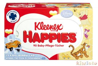 Kleenex Happies Baby Pflegetücher   180 trockene Tücher