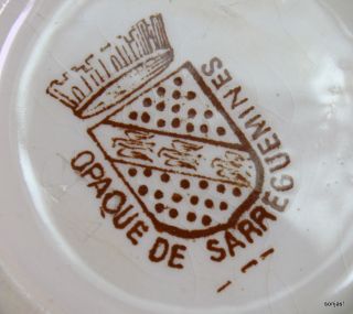 feines antikes Teeservice Opaque de Sarreguemines Saargmünd
