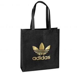 Adidas Tragetasche schwarz gold Tasche AC Trefoil Shop Stofftasche
