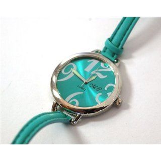 Monte Carlo Uhr mit coolem dünnen blauem PU Armband