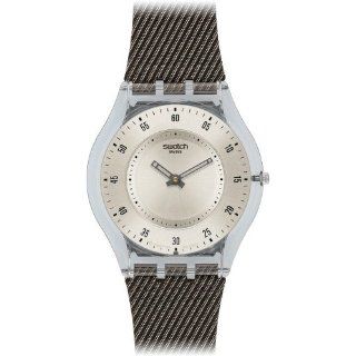 Swatch Damen Armbanduhr Grey Diagonal SFM117 Uhren