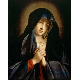 Keilrahmenbild (40 x 51, Sassoferrato) von The Madonna in Sorrow